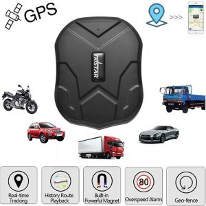 TKSTAR Hidden Vehicles GPS Tracker, Waterproof Real Time Car GPS Locator Anti Theft Alarm Tracking Device Strong Magnet For Motorcycle Trucks Support...